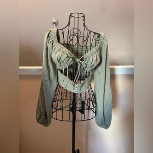 Mint Green Crop Top